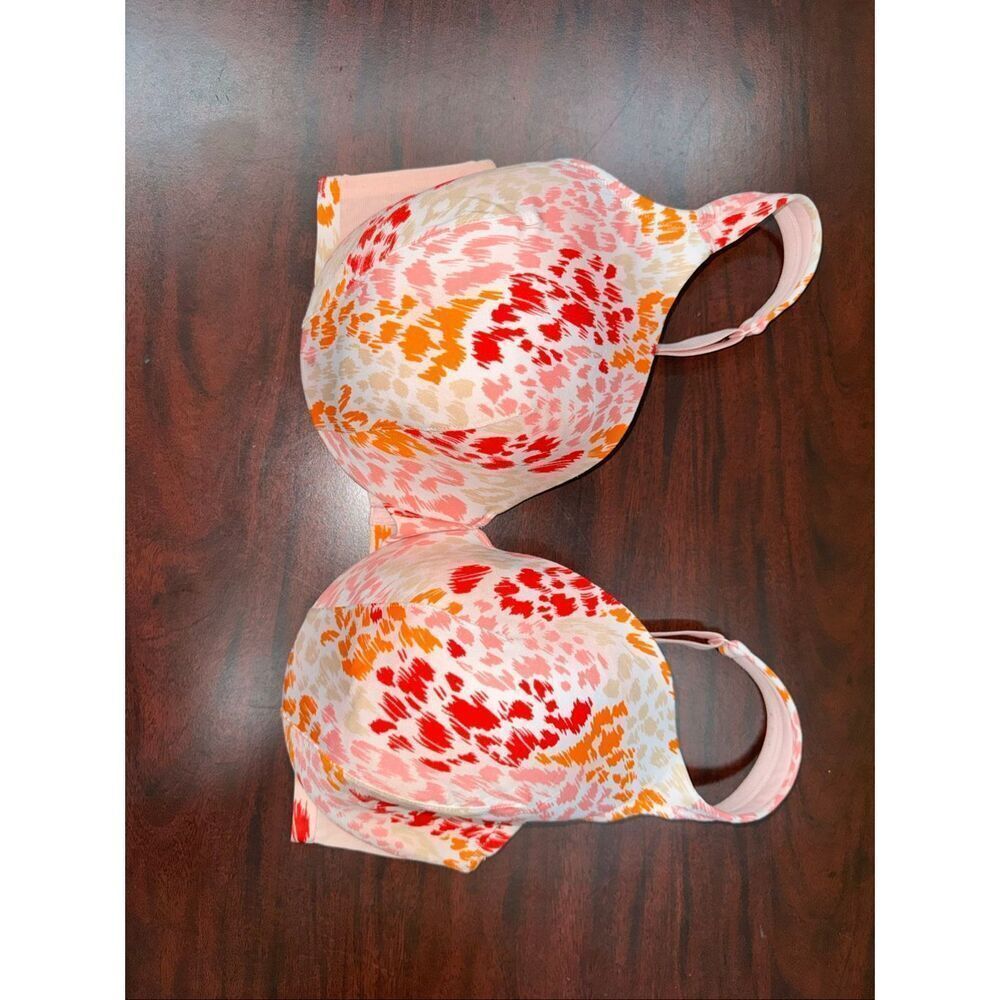 Cacique Multicolored Leopard Print Full Coverage Lined Bra Size 40DDD